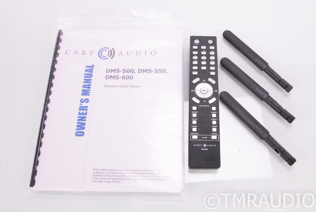 Cary Audio DMS-600 Music Streamer; DMS600; Remote; Roon Ready; WiFi; Bluetooth