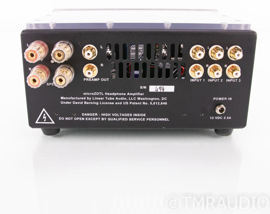 Linear Tube Audio MicroZOTL MZ-2 Tube Headphone/Integrated Amplifier; MZ2; LPS+; 4 Months