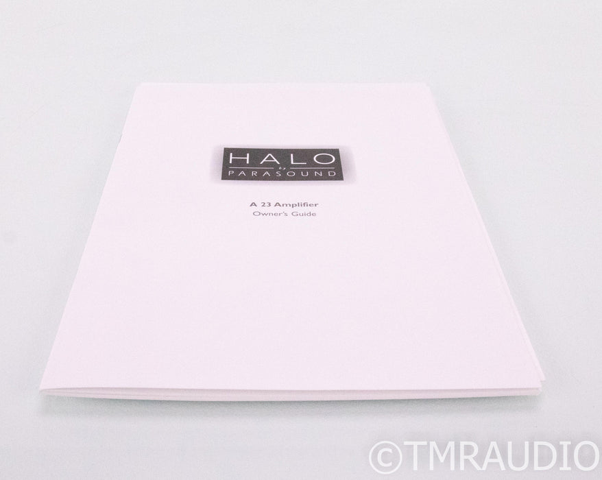 Parasound Halo A23 Stereo Power Amplifier; A-23