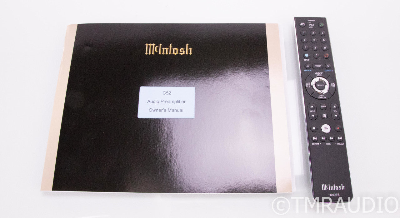McIntosh C52 Stereo Preamplifier; Remote; MM / MC Phono