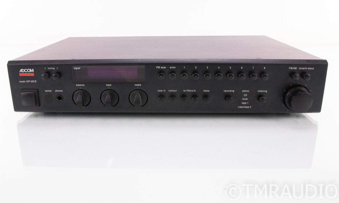 Adcom GTP-500 II Stereo Preamplifier; GTP500; Remote