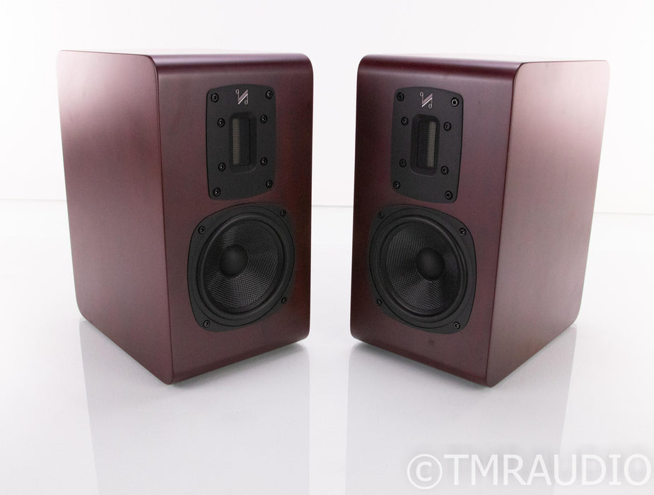 QUAD S-2 Bookshelf Speakers; Sapele Mahogany Pair; S2