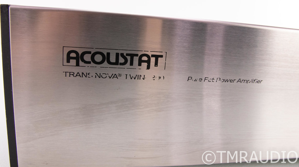Acoustat TransNova Twin 200 Stereo Power Amplifier; TNT 200