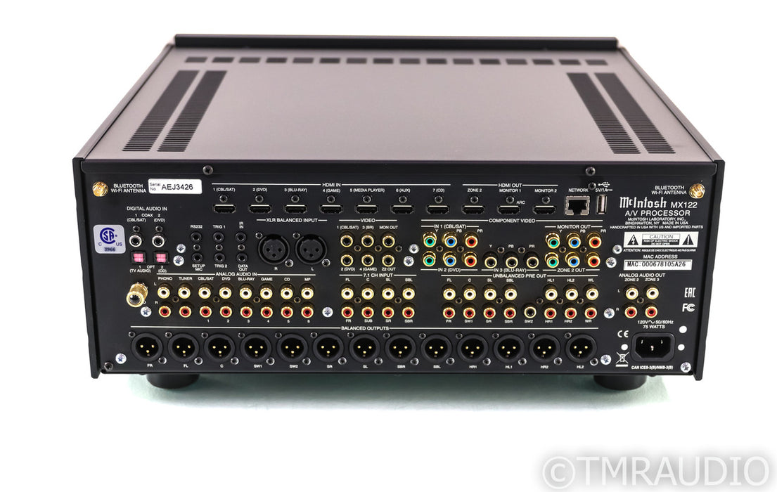 McIntosh MX122 11.2 Channel Home Theater Processor; MM Phono; Remote