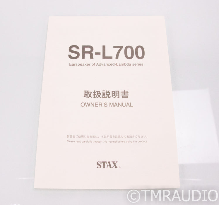 Stax SR-L700 Open Back Electrostatic Headphones; SRL700; Lambda; Pro