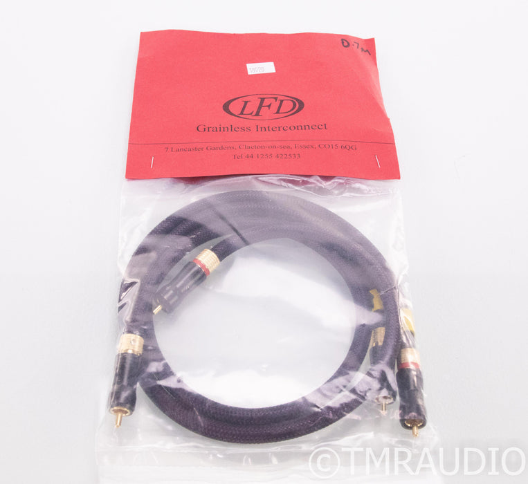 LFD Grainless RCA Cables; 0.7m Pair Interconnects (New)