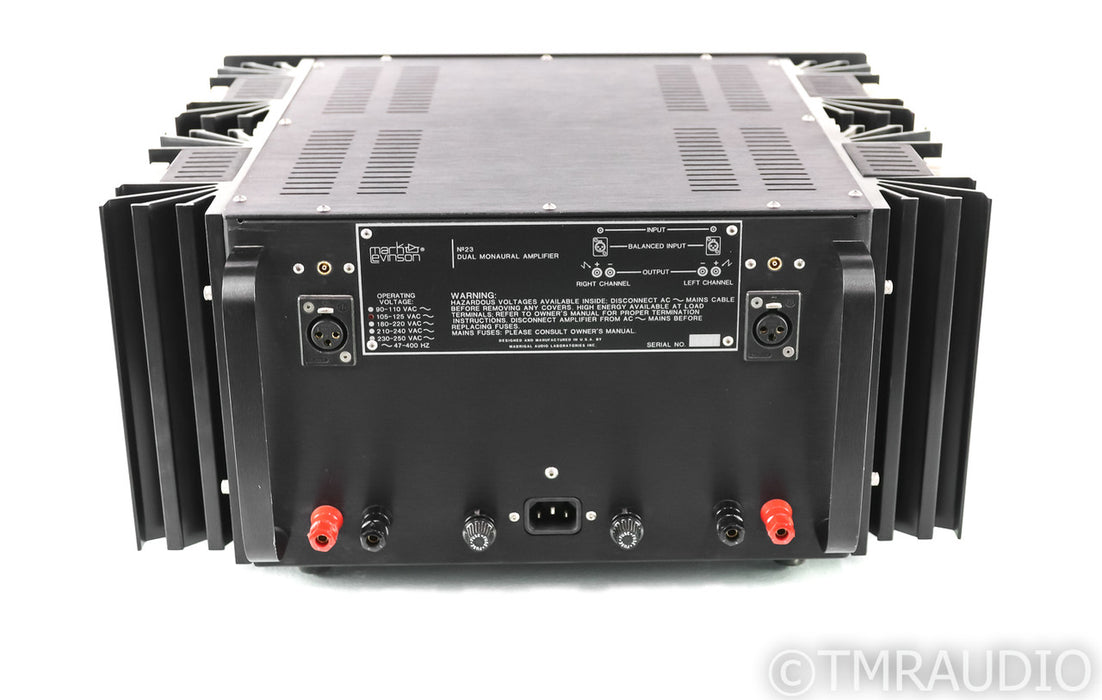 Mark Levinson No. 23 Vintage Dual Mono Power Amplifier; No 23