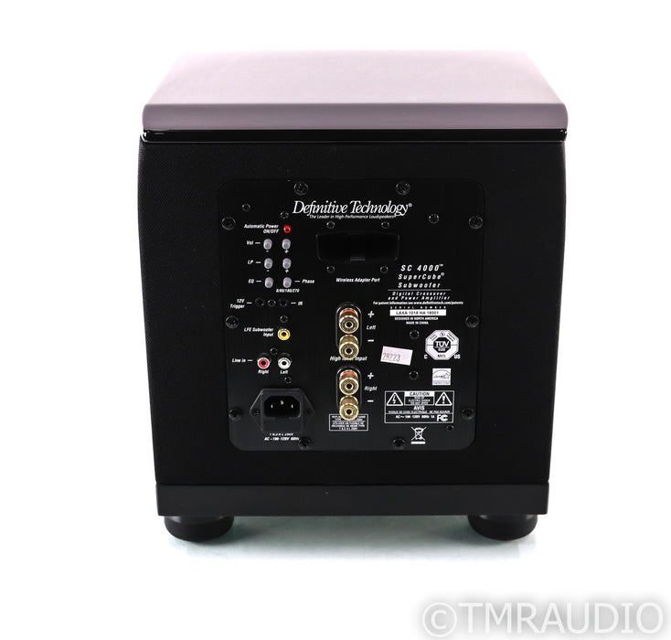 Definitive Technology SC 4000 Supercube 8" Powered Subwoofer; Gloss Black; SC4000