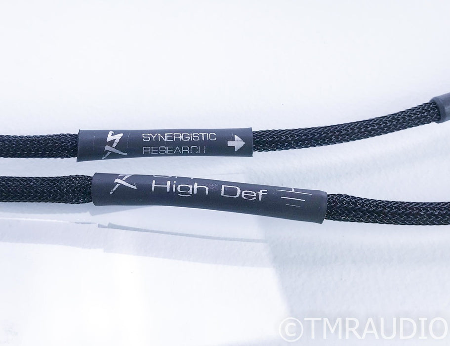 Synergistic Research High Def Grounding Cables; 1.25m Mini Spade Terminated