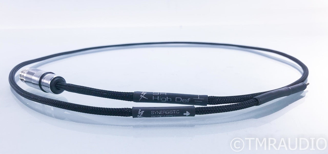 Synergistic Research High Def Grounding Cable; 1.25m RCA Terminated