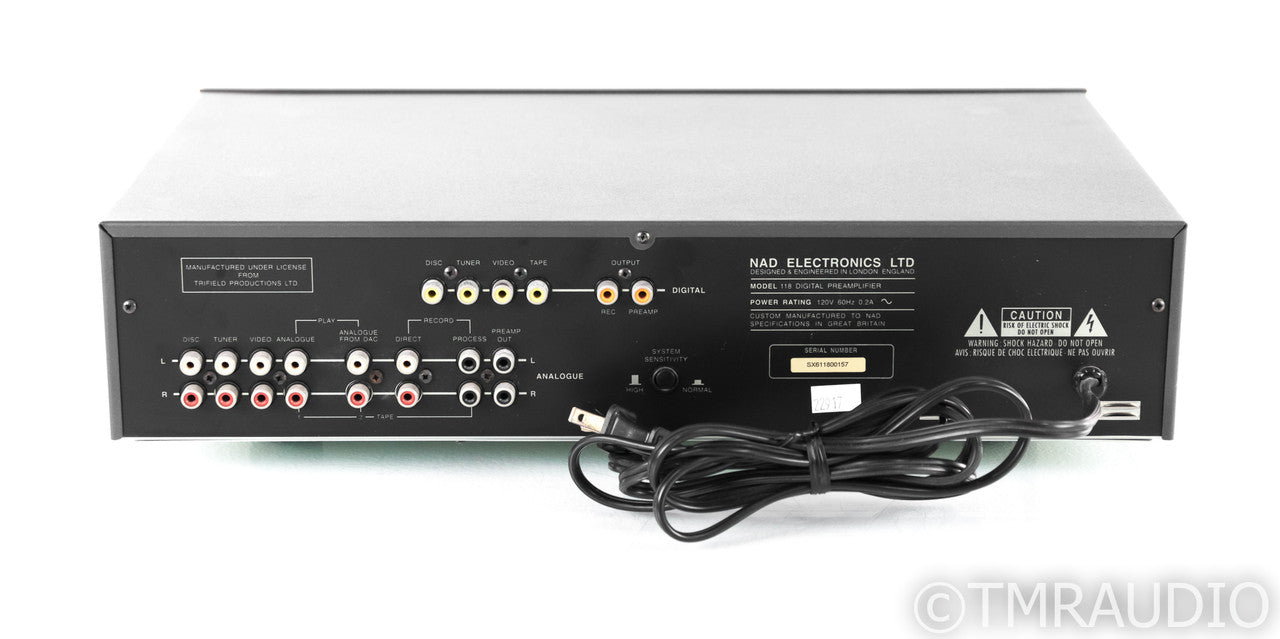 NAD 118 Vintage Digital Stereo Preamplifier; DSP; Remote