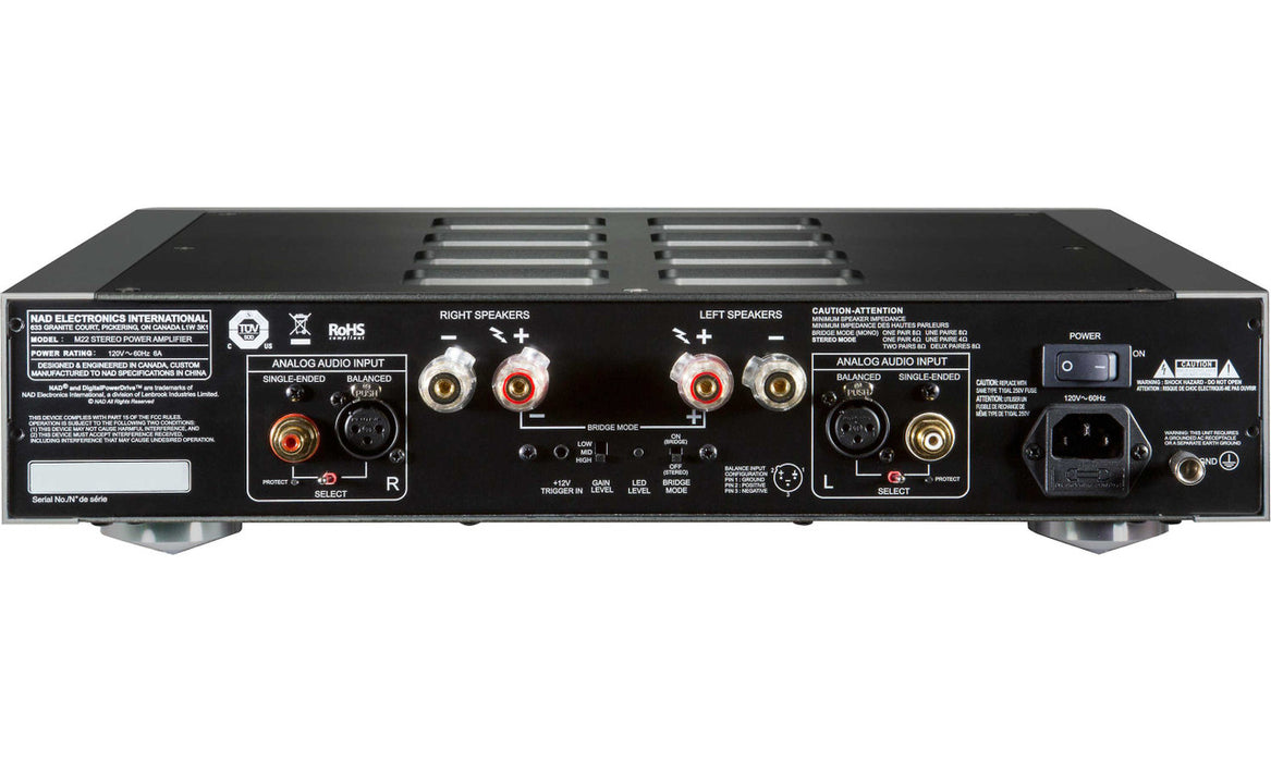 NAD M22 V2 Master Series Stereo Power Amplifier; M22v2 (New)