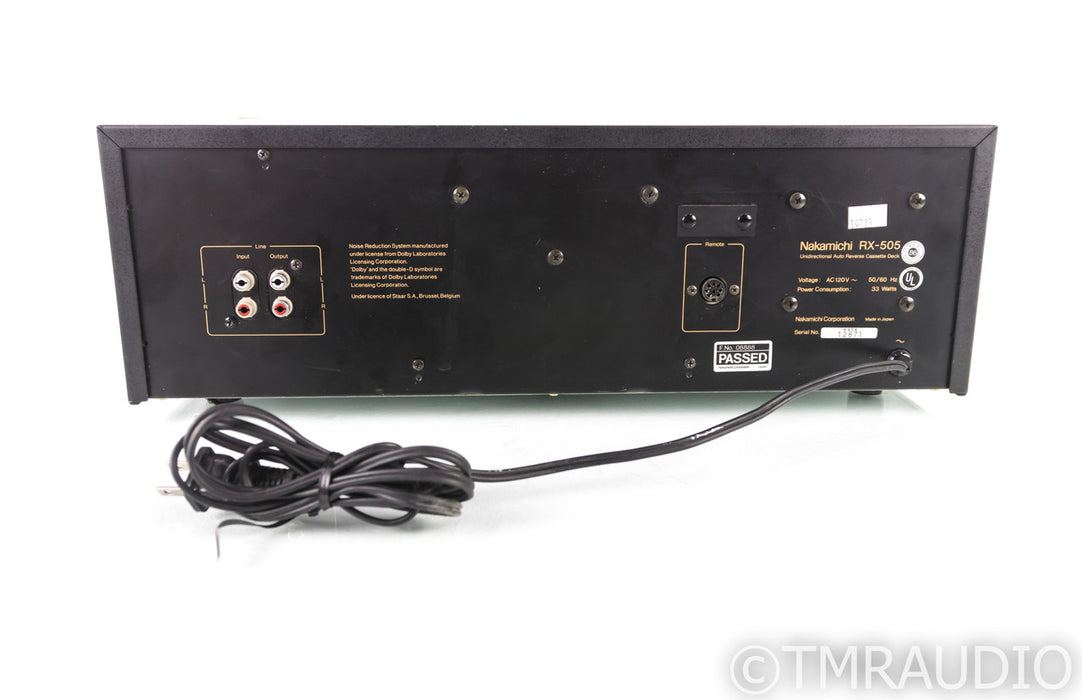 Nakamichi RX-505 Cassette Deck; Tape Recorder; RX505