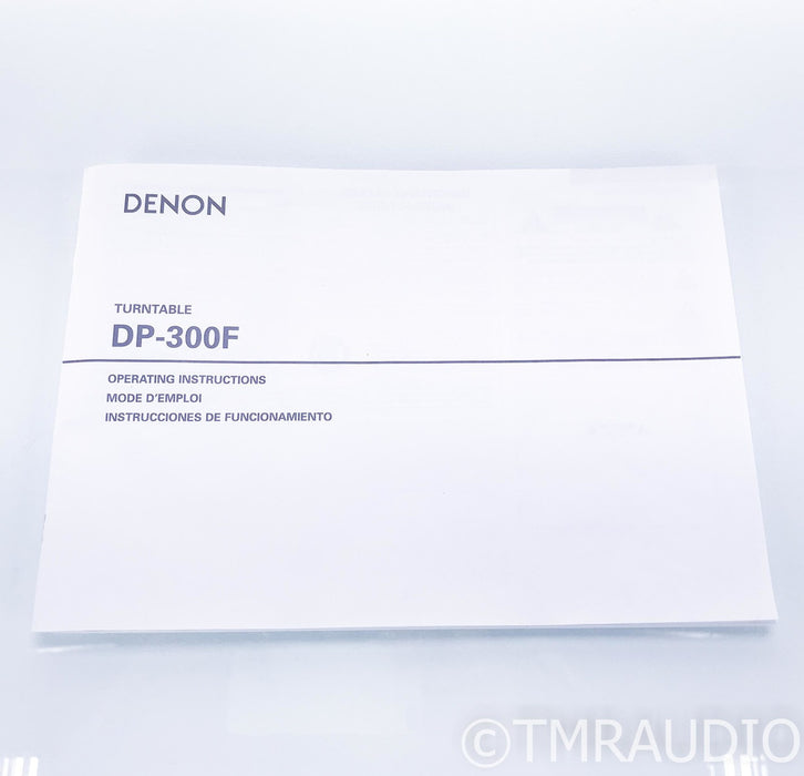 Denon DP-300F Belt-Drive Turntable; DP300F; MM Cartridge