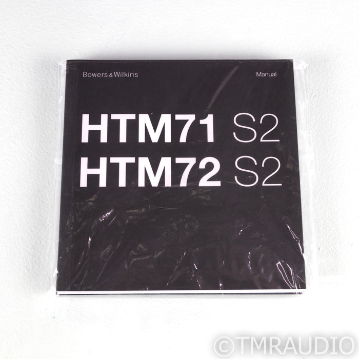 B&W HTM71 S2 Center Channel Speaker; Rosenut