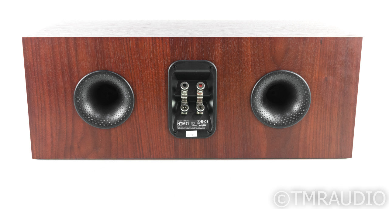 B&W HTM71 S2 Center Channel Speaker; Rosenut