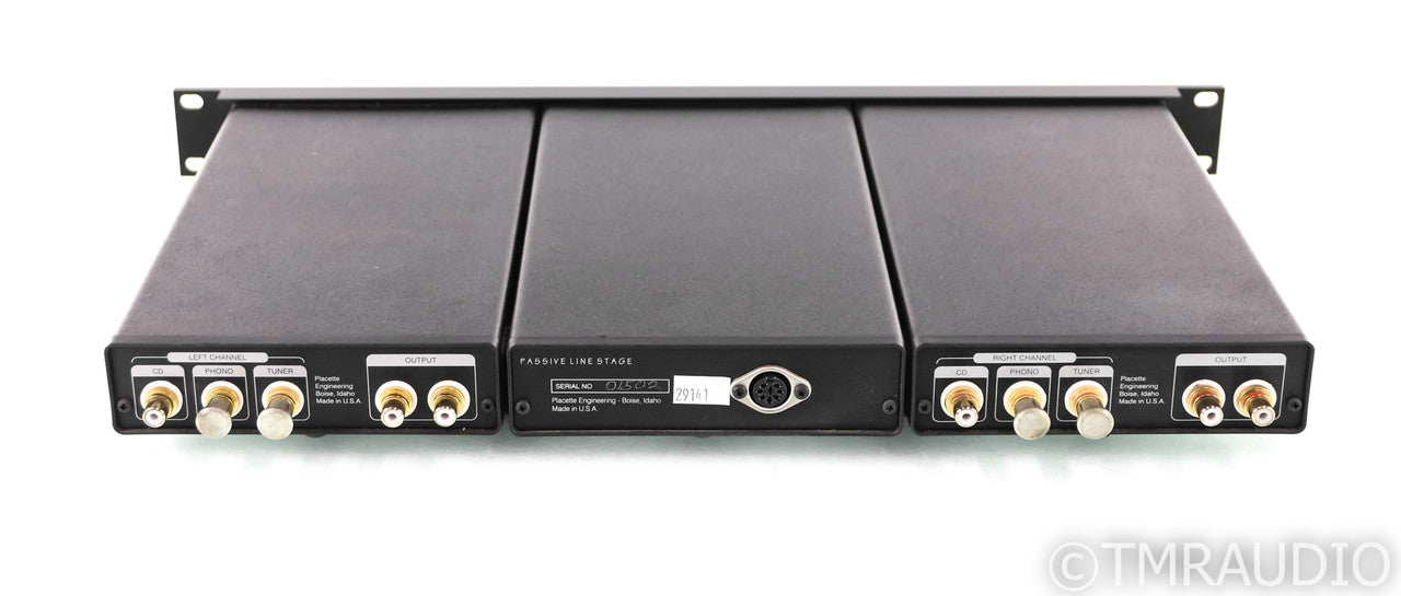Placette Audio Passive Line Stage Stereo Preamplifier; Black