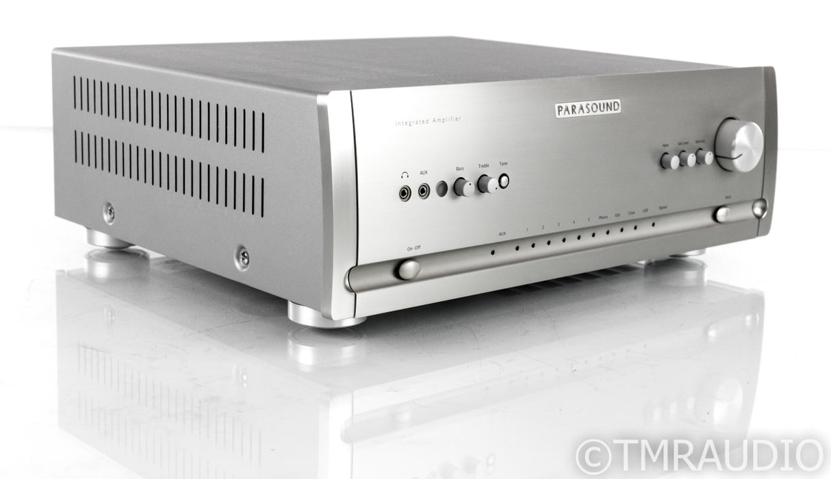Parasound Halo Integrated Stereo Amplifier / DAC; Remote; MM / MC Phono