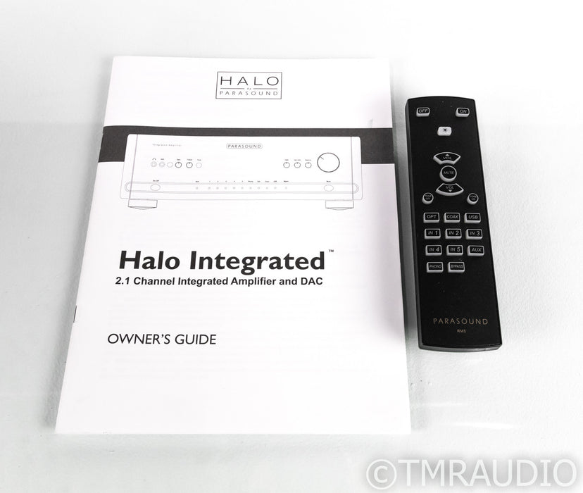 Parasound Halo Integrated Stereo Amplifier / DAC; Remote; MM / MC Phono