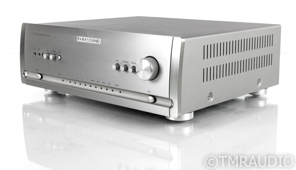 Parasound Halo Integrated Stereo Amplifier / DAC; Remote; MM / MC Phono