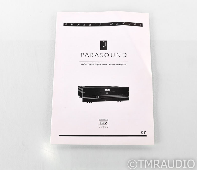 Parasound HCA-1500A Stereo Power Amplifier; HCA1500A