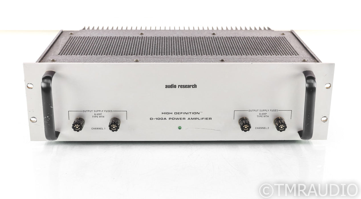Audio Research D-100A Vintage Stereo Power Amplifier; D100A