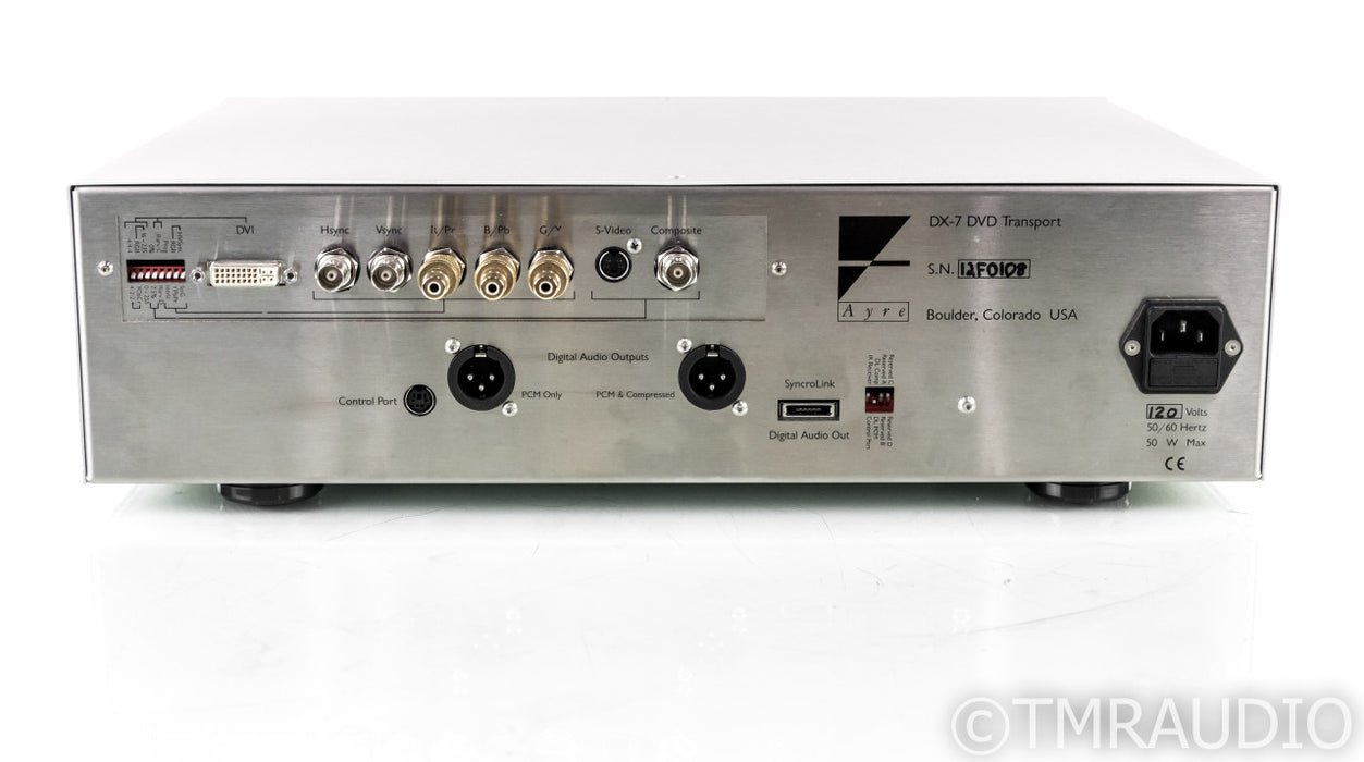 Ayre DX-7e DVD Transport; DX7e; Remote; AS-IS (Does Not Read CDs)