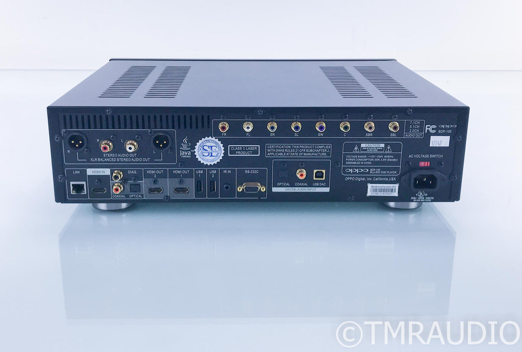 Oppo BDP-105D Universal Disk Player; BDP105D; Signature Edition Upgrade; Remote