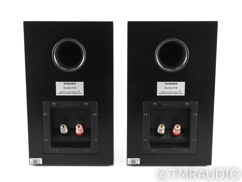 Dynaudio Excite X18 Bookshelf Speakers; Black Satin Pair; X-18