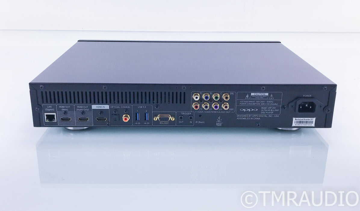 Oppo UDP-203 4K UHD Universal Blu-Ray / SACD Player; UDP203