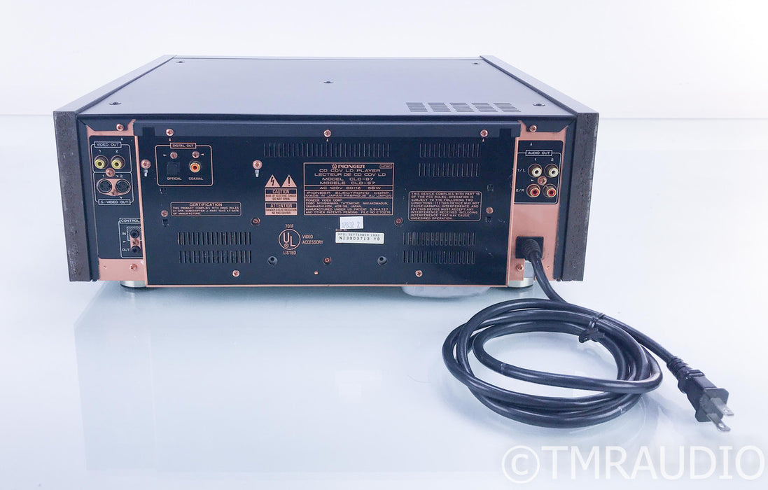 Pioneer CLD-97 Laser Disc / CD Player; CLD97; Remote; AS-IS (Broken Disk Tray)