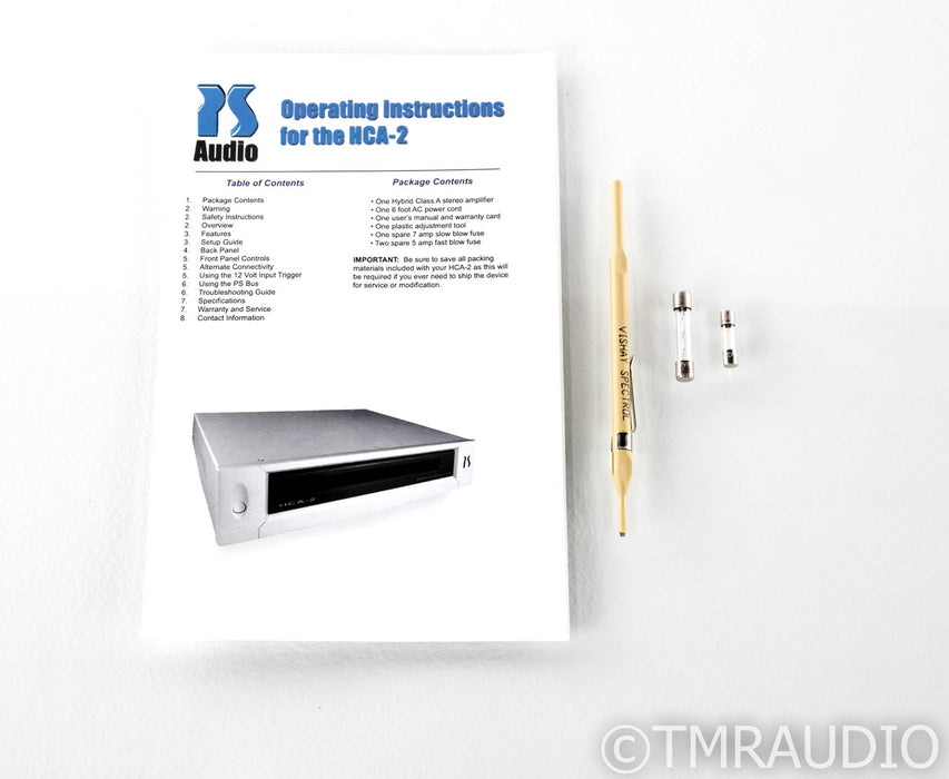 PS Audio HCA-2 Stereo Power Amplifier; HCA2