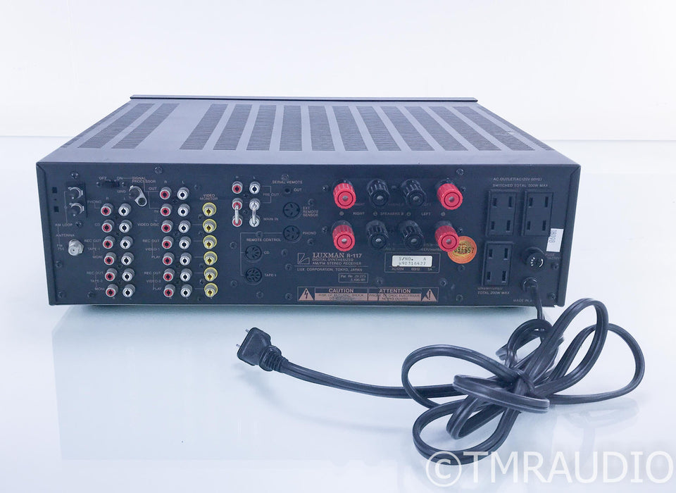 Luxman R-117 Vintage Stereo Receiver; Remote; MM/MC Phono; R117