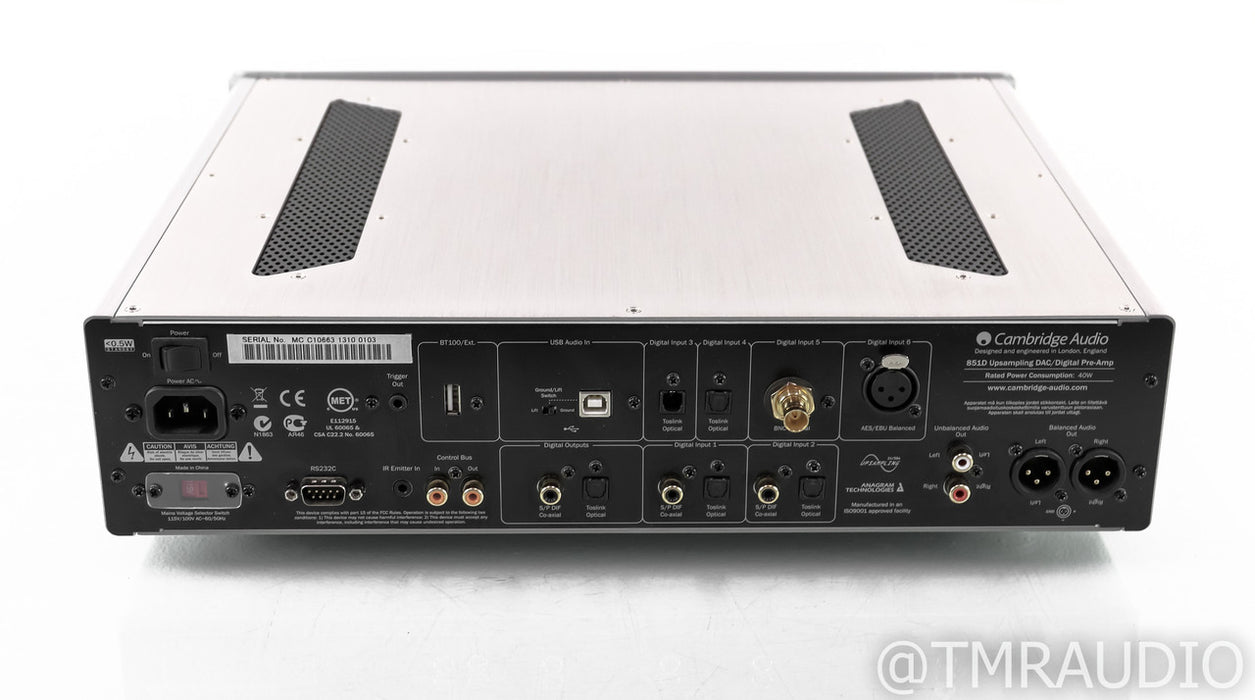 Cambridge Audio Azur 851D DAC; D/A Converter; 851-D; Silver; Remote