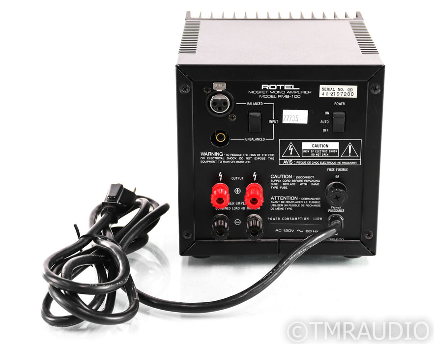 Rotel RMB-100 Mosfet Mono Power Amplifier; Single; RMB100