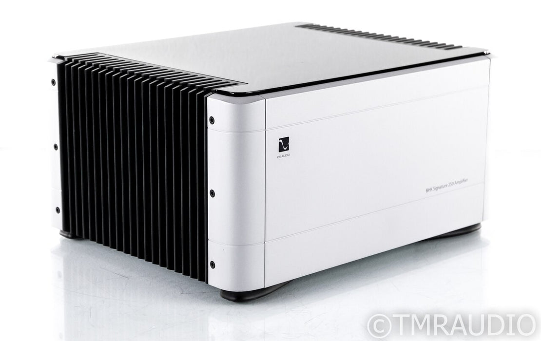 PS Audio BHK Signature 250 Stereo Power Amplifier; Tube Hybrid; Silver (Used)