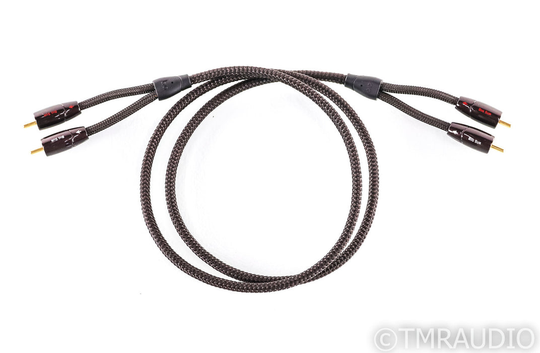 AudioQuest Big Sur RCA Cables; 1m Pair Interconnects