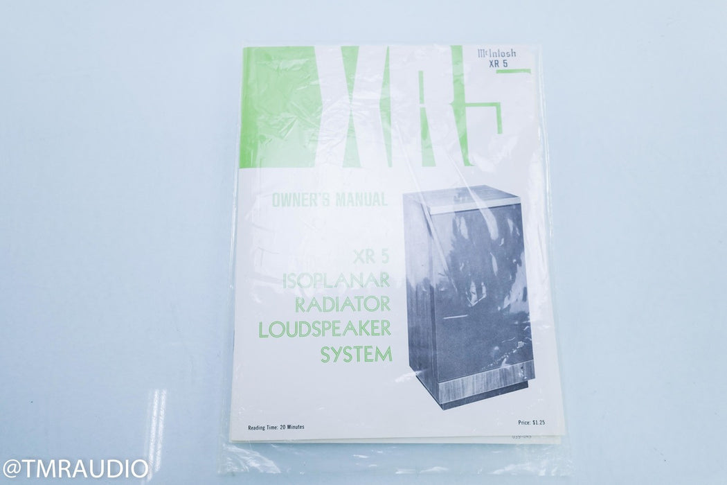McIntosh XR5 Vintage Floorstanding Speakers