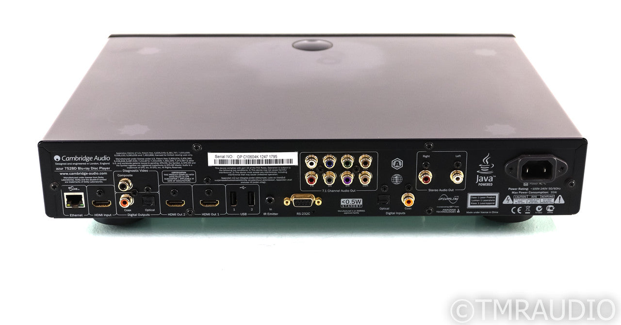 Cambridge Audio Azur 752BD Universal Blu-ray / DVD / CD player; 752-BD