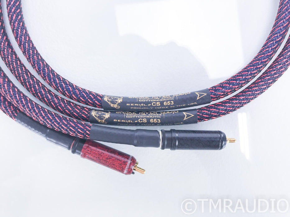 Snake River Audio Signature Series Cottonmouth RCA Cables; 1m Pair Interconnects
