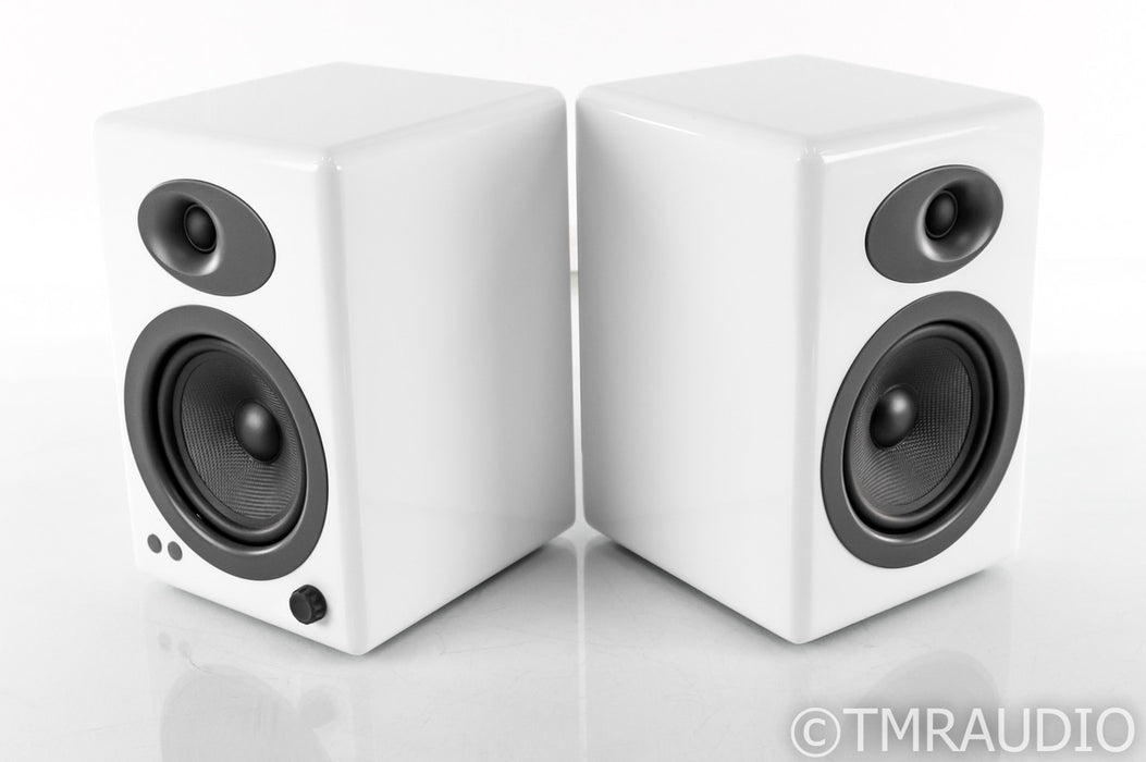 Audioengine A5+ Powered Bookshelf Speakers+; Gloss White Pair; A-5+