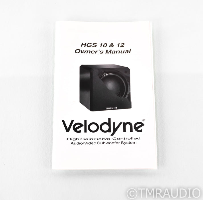 Velodyne HGS12 12" Powered Subwoofer; Gloss Black; HGS-12-BG; AS-IS (Loud Hum)
