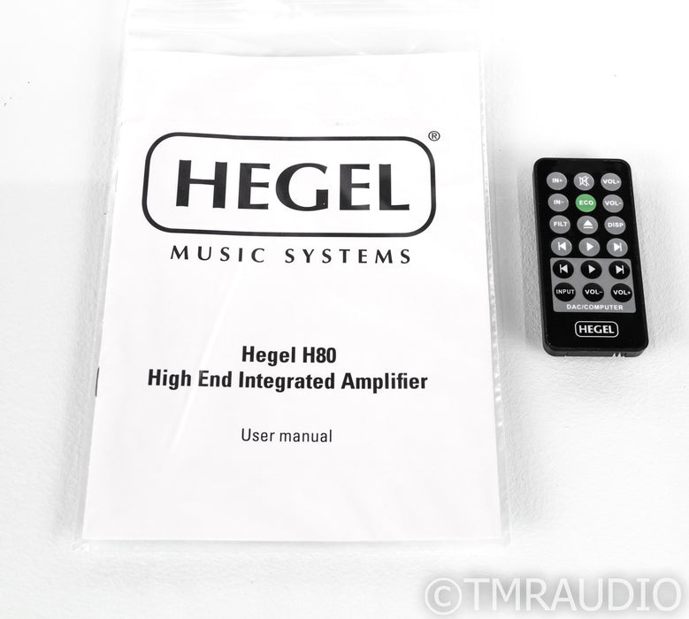 Hegel H80 Stereo Integrated Amplifier / DAC; Remtoe