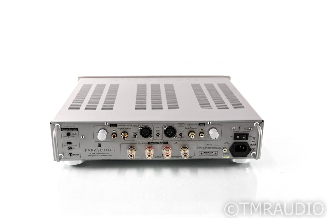 Parasound Halo A23+ Stereo Power Amplifier; A-23 Plus; Silver
