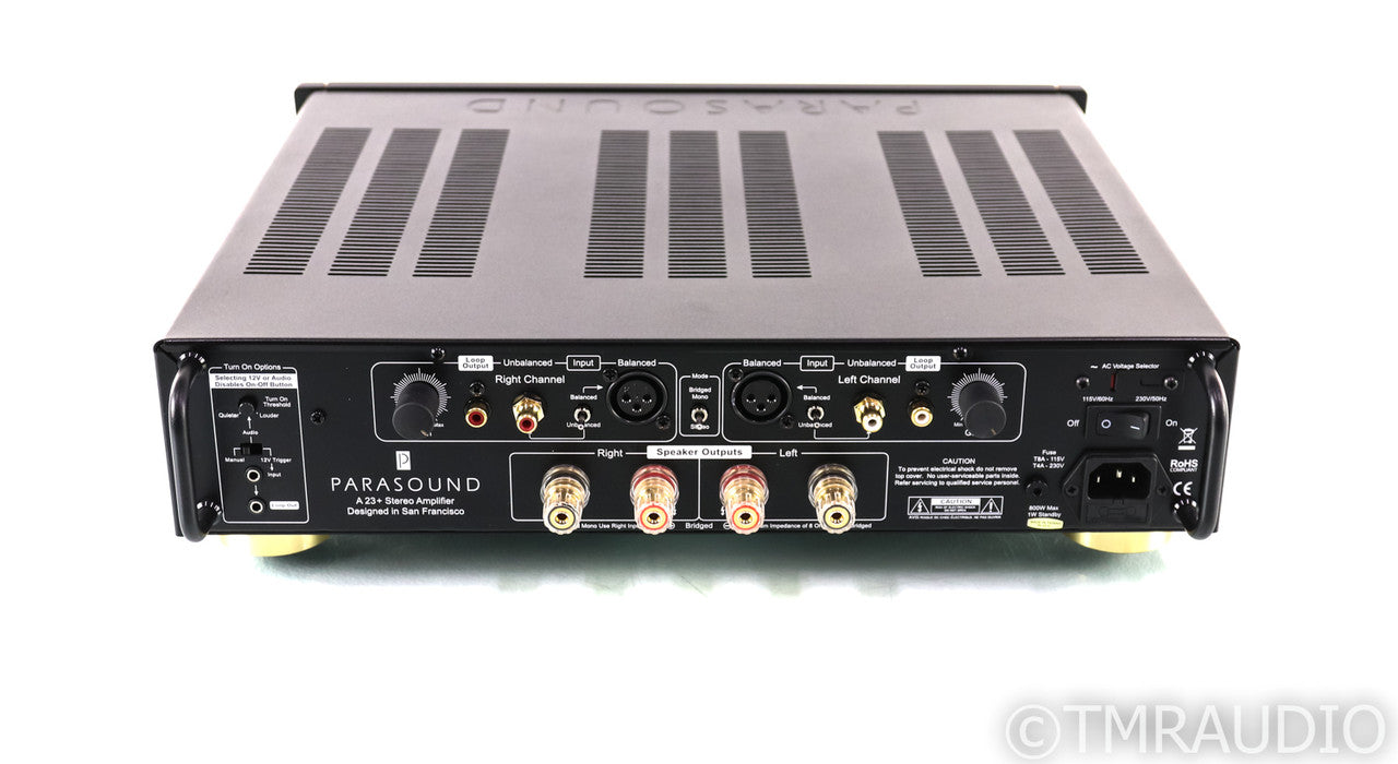 Parasound Halo A 23+ Stereo Power Amplifier; A23+; Black