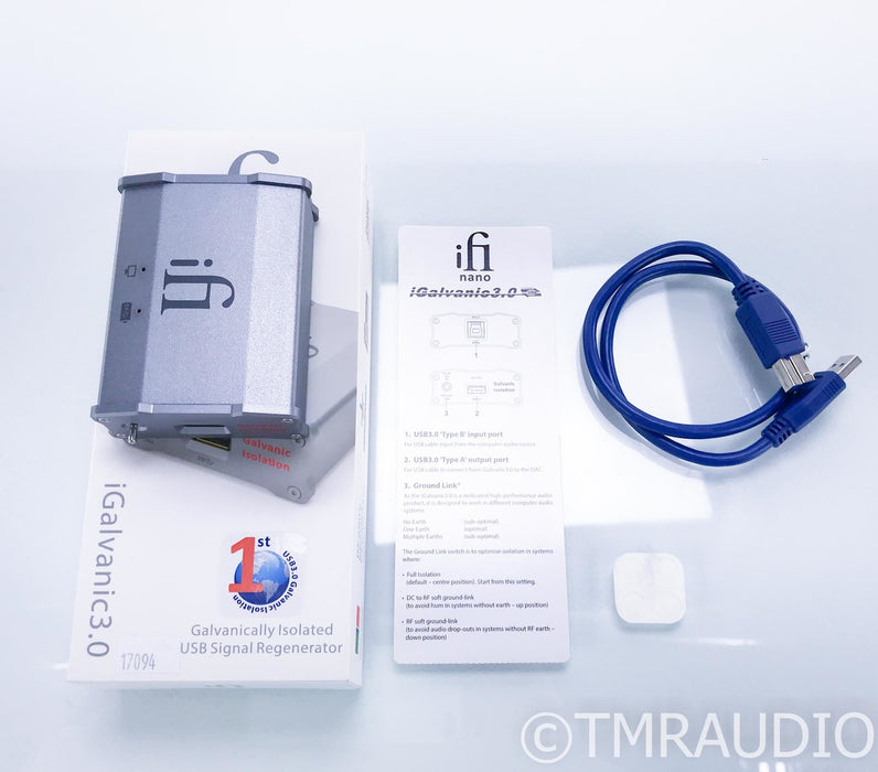 iFi Nano iGalvanic 3.0 USB Noise Isolator; Superspeed USB Signal Regenerator
