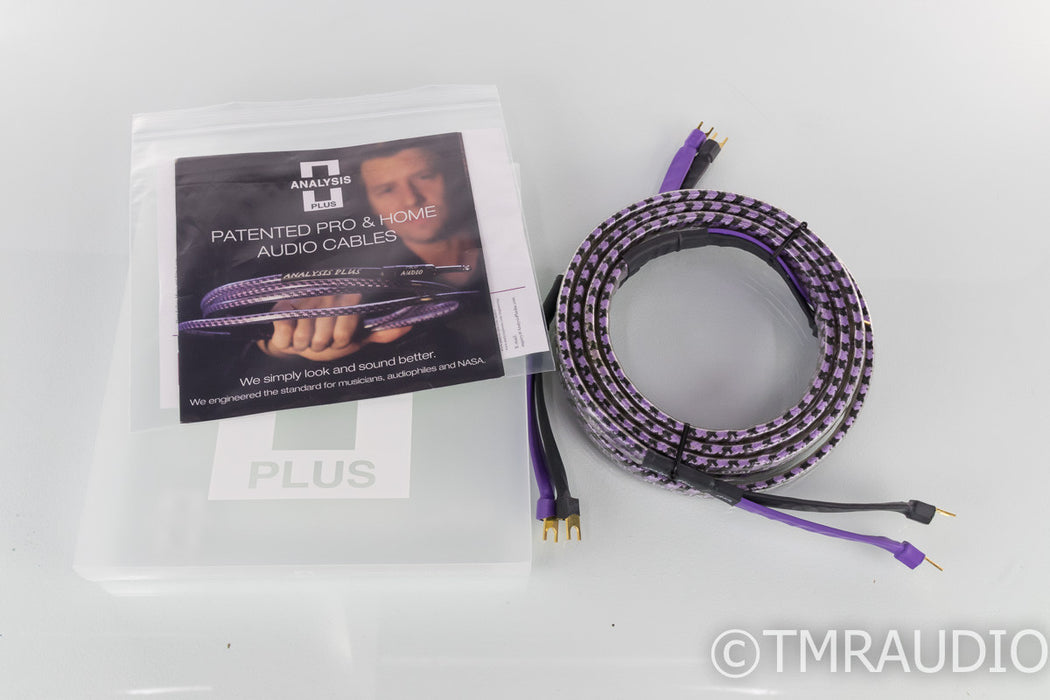 Analysis Plus Solo Crystal Oval 8 Speaker Cables; 8ft Pair