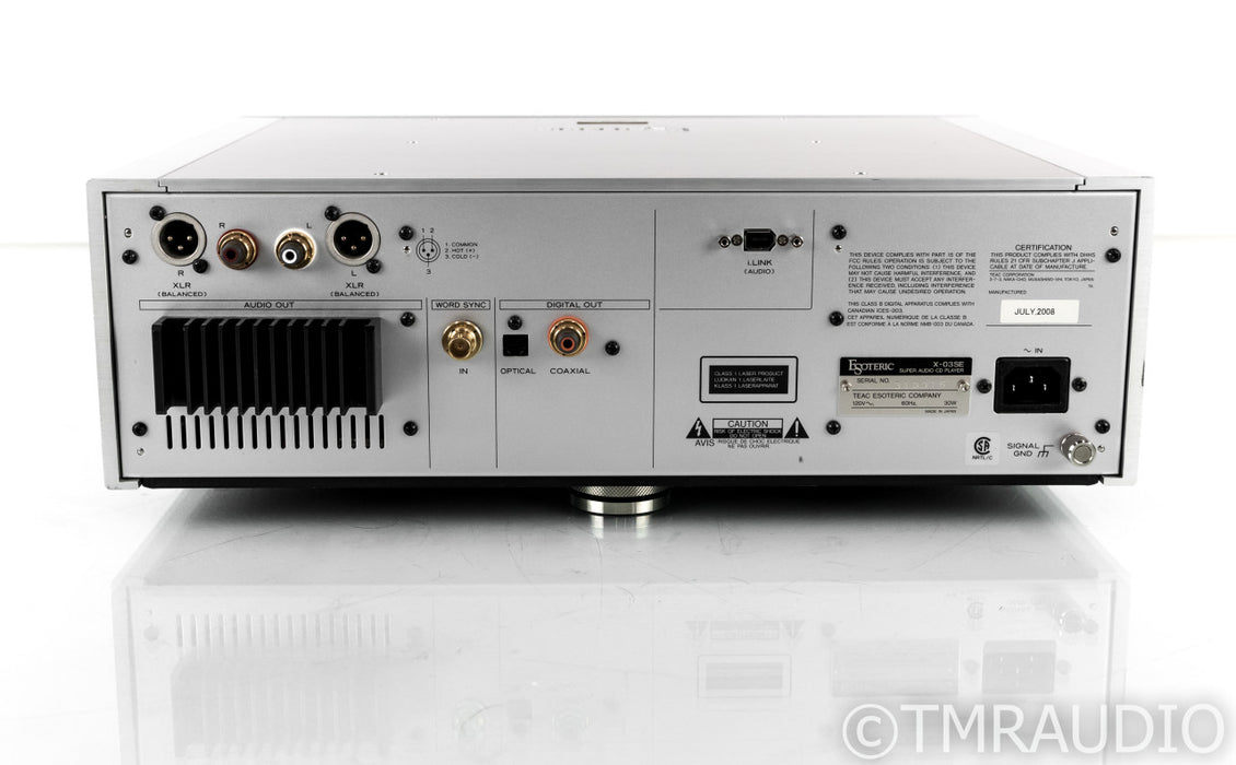 Esoteric X-03 SE SACD / CD Player; X03SE; Special Edition; Remote
