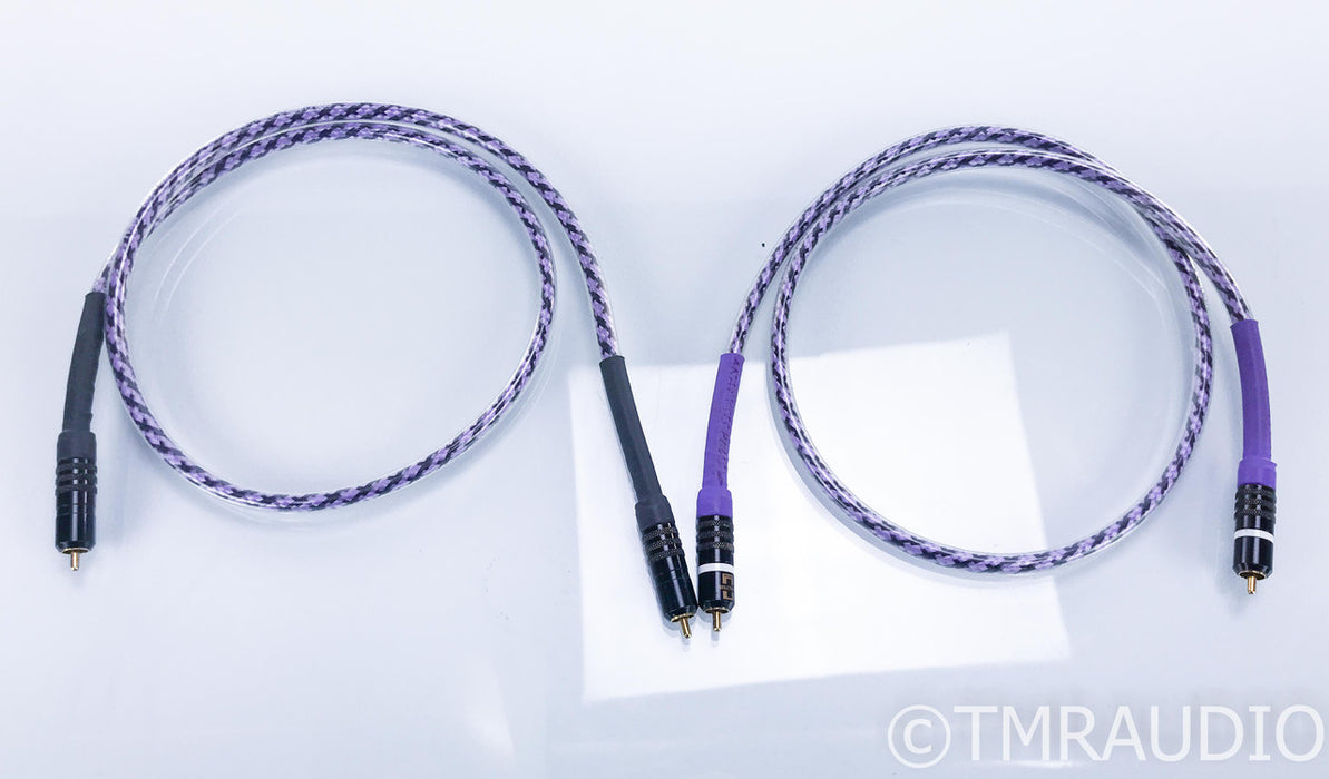 Analysis Plus Solo Crystal Oval RCA Cables; 1m Pair Interconnects