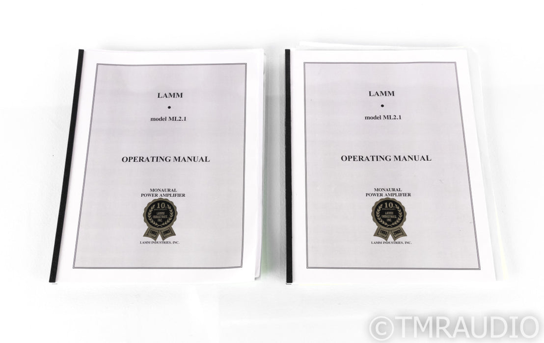 LAMM ML2.1 Mono Tube Power Amplifier